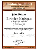 Birthday Madrigals Concert Band sheet music cover